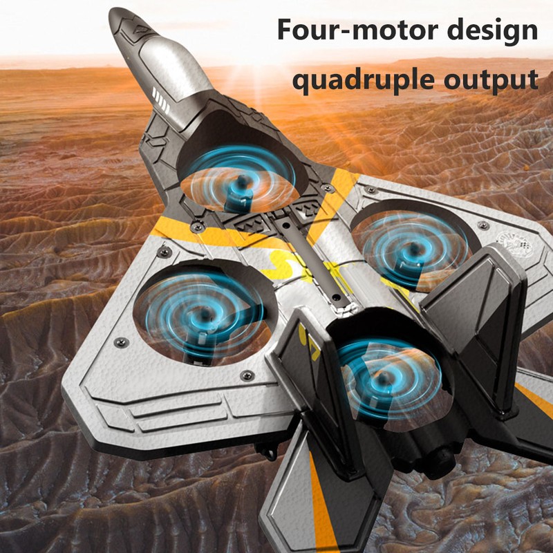 Remote Control Airplane RC Fighter Quadcopter with 360° Flip Function