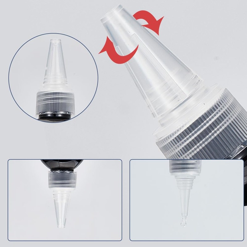 GOMAKERER 12 Pcs 3 Colors Cosmo Round Bottles, Mixed Color