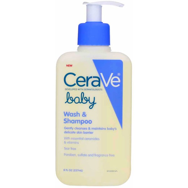CeraVe Baby Wash & Shampoo - 8 oz, Pack of 5