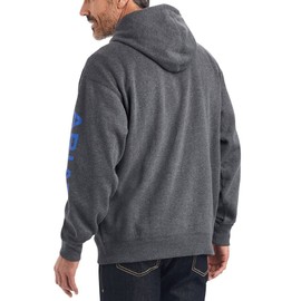 ARIAT Male Logo Hoodie Charcoal Heather Large