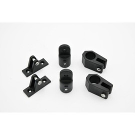 Vinland Marine Bimini Top Fittings Hardware Set Fit Ø7/8" Tubes, Boat Jaw Slide, External Cap Eye End, Deck Hinge Bimini Top Hardware, Bimini Parts, Bimini Hardware, Bimini top Replacement Parts