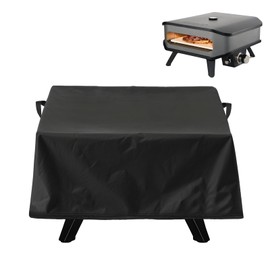 Pizza Oven Cover - Black 420D Oxford Fabric, Cover for 17 Inch Pizza Oven Gas, Pizza Oven Storage Accessories (62 x 62 x 28 cm)