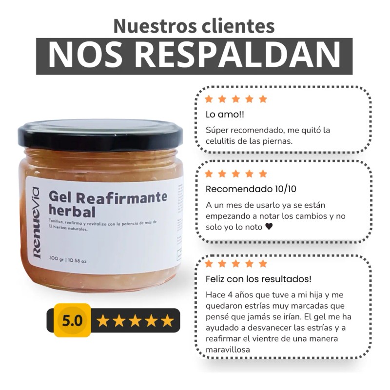 Gel Reafirmante Herbal 300 Ml Pote Anticelulitis