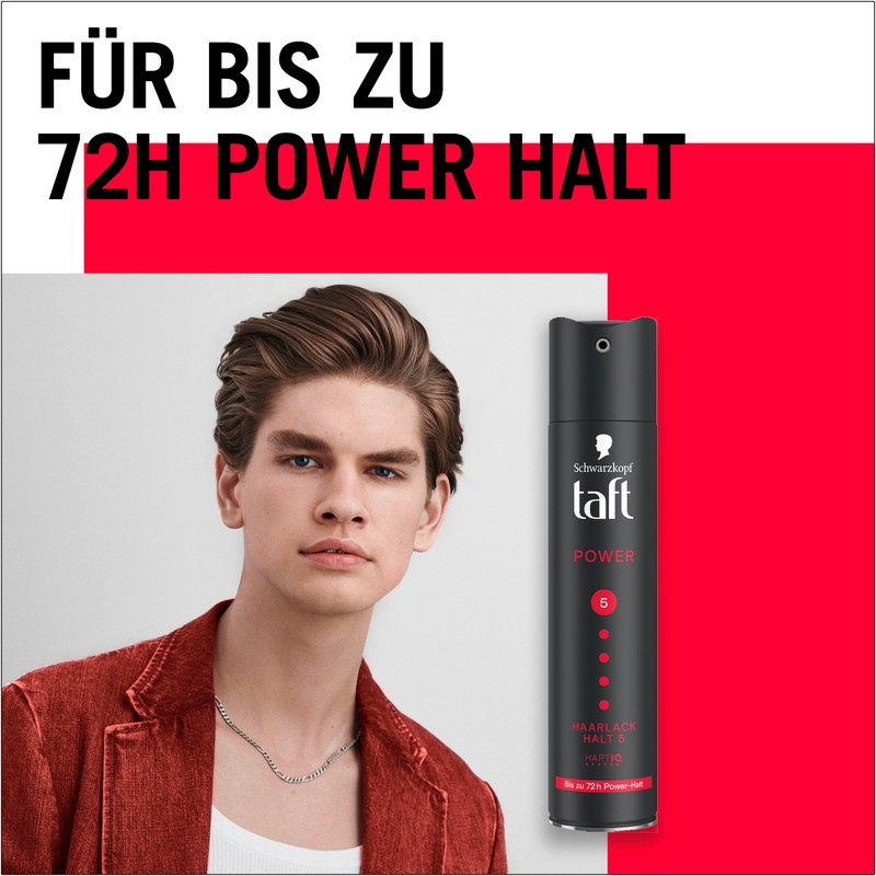 Schwarzkopf Taft Haarlack Power (250 ml), Haltegrad 5 Haarstyling, Haarspray