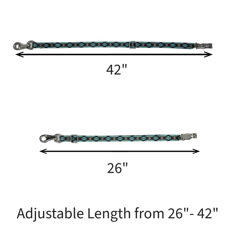 Premium Overlay Adjustable Trailer Ties (Blue Aztec)