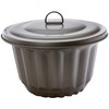 Staedter Water Bath Shape with Lid, Silver, 20 x 14