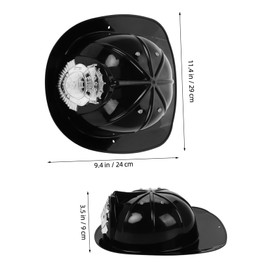 SUPVOX 2pcs Firefighter Hat Realistic Fireman Helmet for Dress Up and Role Play Lightweight and Convenient Firefighter Costume Prop for Boys and Encourages Imagination and Creativity