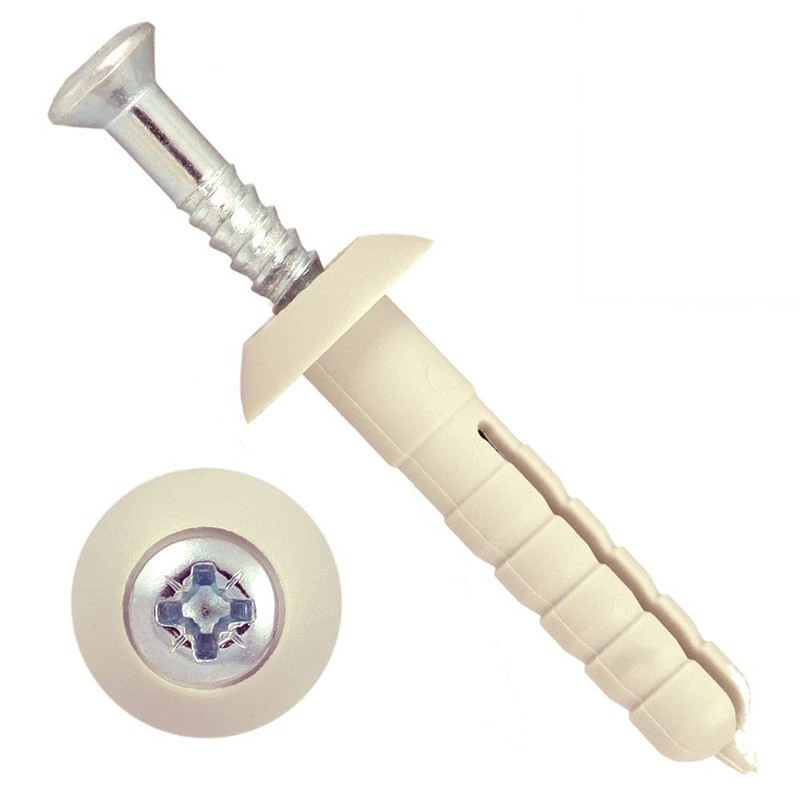 TERF® Nylon Hammer Fixing Mushroom Head Zinc 6.0mm X 60mm