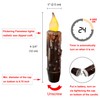 CVHOMEDECO. Real Wax Hand Dipped Battery Operated LED Timer Taper