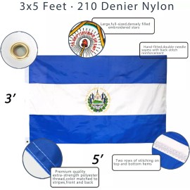 Anley EverStrong Series Cuba Flag 3x5 Ft Nylon Embroidered Cuban National Flags