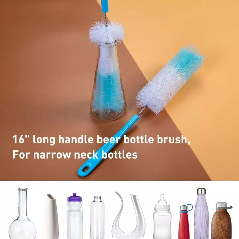 Holikme 5 Pack Bottle Brush Cleaning SetLong Handle Bottle Cleaner