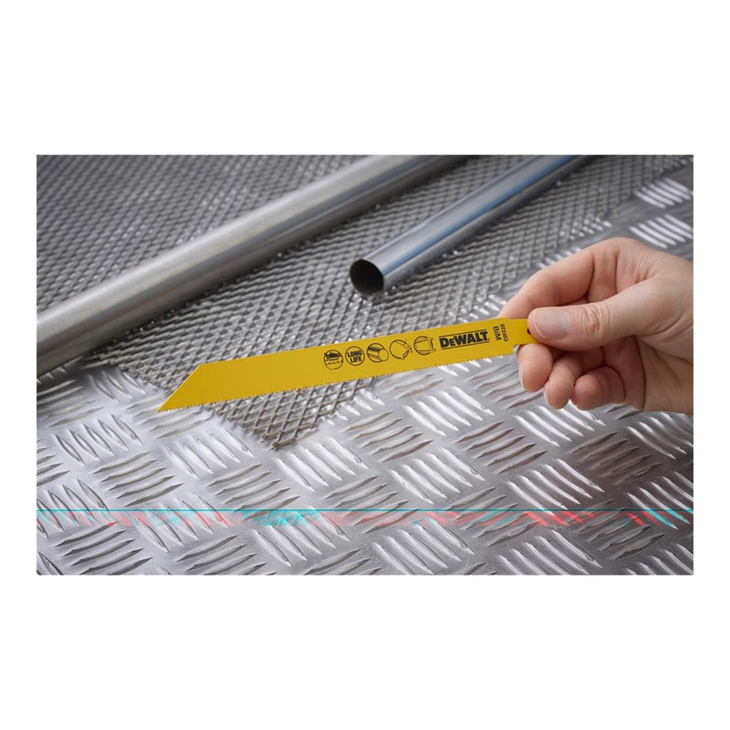 DeWalt DT2353QZ 203mm Reciprocating Blade Bi-Metal Fast Cuts Metals/Sheet Metals
