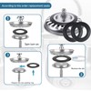 FANNAS Rubber Replacement Seal, Pack of 6 Sink Strainer Basket