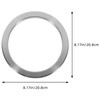 JECOMPRIS Round Countertop Working Top Flush Built-in Waste Trash Chute