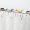 Amazer Rustproof Stainless Steel Shower Curtain Hooks Rings Set of