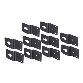 Gatuida 10pcs Speaker Hanger Bracket Plate Hanger Accessories for Surround Sound Box Iron Material Easy Install