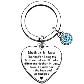 JMIMO Mother in Law Gifts Mother in Law Keyring Birthday Christmas Gifts Mothers Day Gifts for Mother in Law