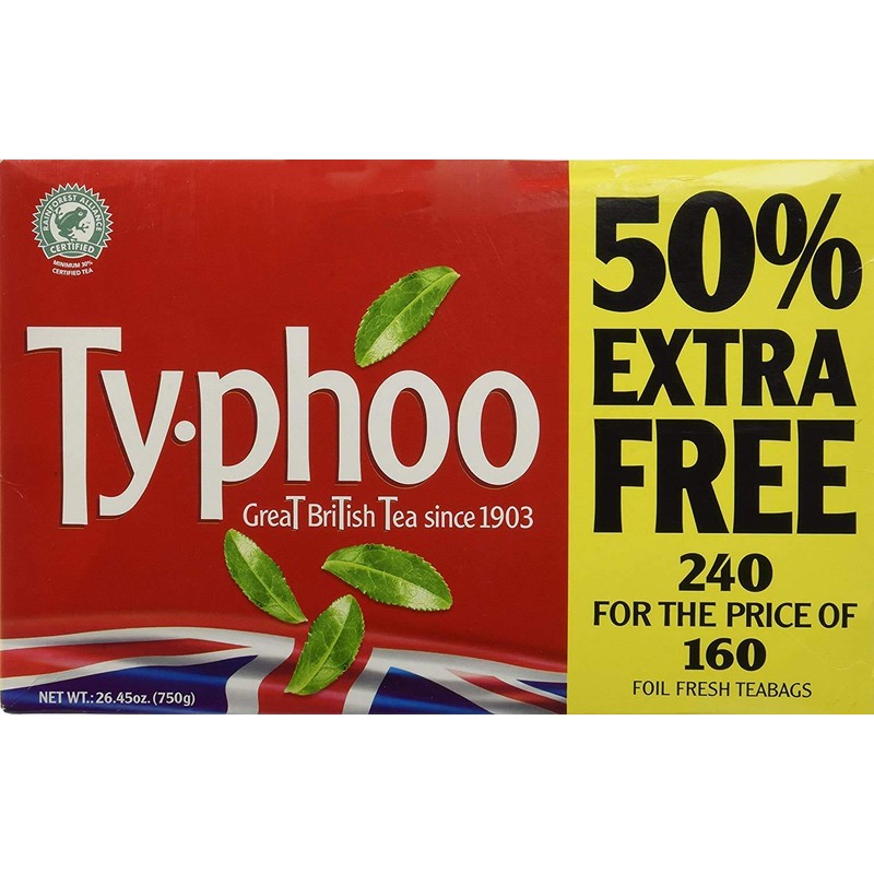 Typhoo tea bags (160Bags plus 80 Bags ) 480 teabags