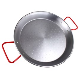 MAGEFESA CARBON STEEL paella pan in polished Steel (15 in - 38 cm - 8 Servings)