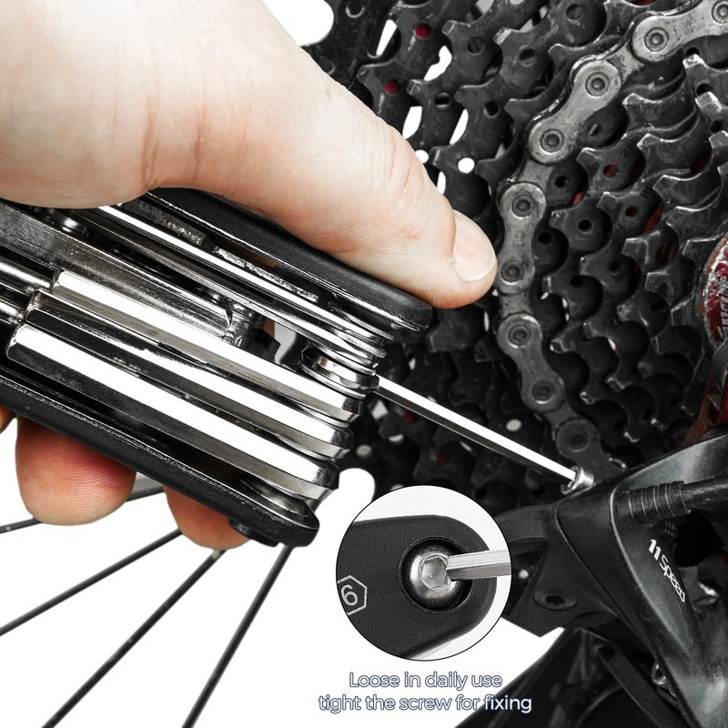 Woobroo 17-in-1 Bicycle Tool Set - Multifunctional Bicycle Repair Kit