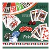 Napkin Ambiance Theme: Casino Poker Canasta 20 Napkins Per Package