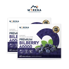 Morena Premium Bilberry 60,000mg 60 tablets x 2 packs / 모레나 프리미엄 빌베리 60000mg 60정X2개