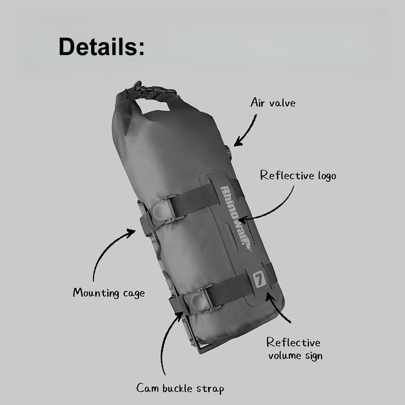 Rhinowalk Bicycle Fork Bag 4L Waterproof - Front Wheel Bag