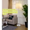 DLLT Crystal Living Room LED Floor Lamp-Bedroom Standing Lights, Elegant