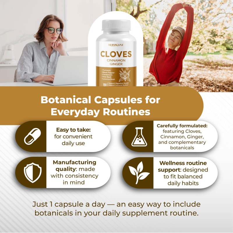 Cloves Cinnamon Ginger - Support Digestion Health, Immune System, Respiratory