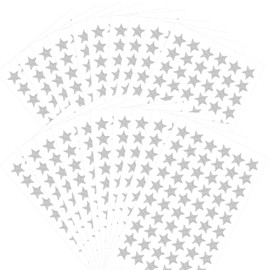 1080 PCS Silver Star Stickers, Small Star Stickers, 20 Sheets Holographic Star Stickers, Star Sticker for Kids Reward, School Planner, Behavior Chart, Classroom Teacher Supplies, DIY, Home