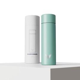 Ever Vessel Mini Stainless Steel Water Bottle 14oz - Non-insulated | Designed for Bags | Slim, Ultra Lightweight & Stylish – Mint Green