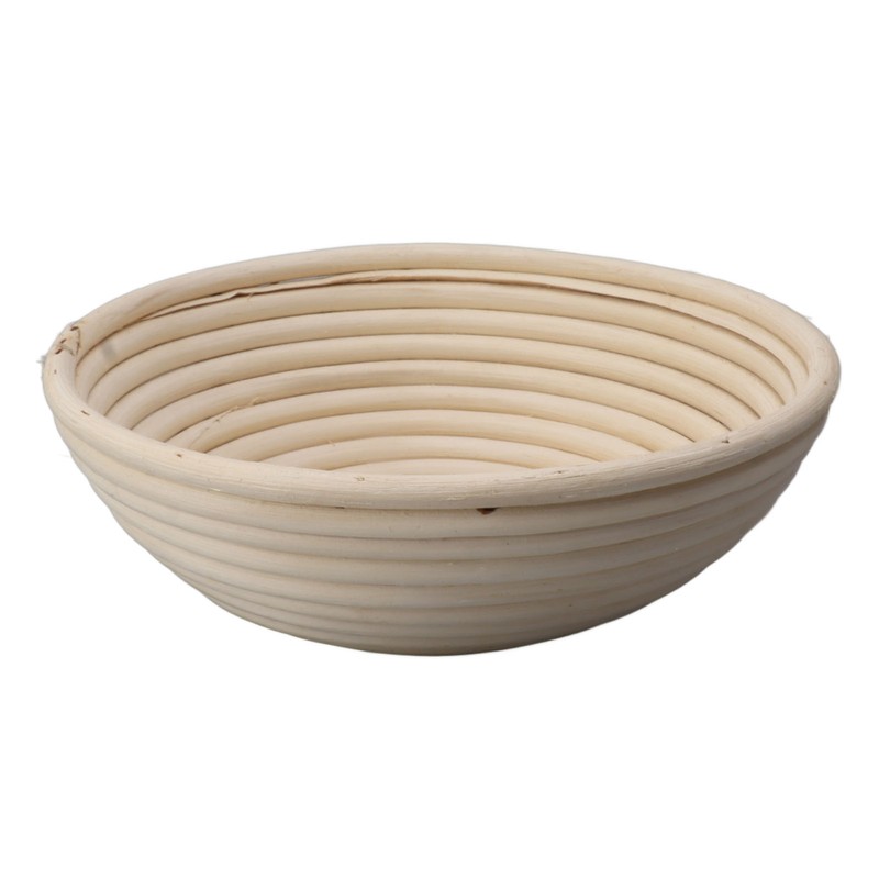 Round Bread Proofing Basket with Liner Cloth Dough Rising Rattan