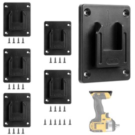 UGOSHOP 6 Packs Tool Holder Mount for DeWalt 20V, 12V Drill, Cordless Tool Holder/Hanger with Screws, Tool Storage, Also Fit for Milwaukee M18 18V Tools.
