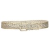 2 Inches Wide Hand Made Braided Square Buckle Belt Size: