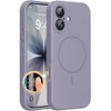 Miracase Magnético Iphone Funda Compatible Magsafe Cubierta Integrada Silicona Control