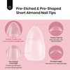 beetles Gel Polish Beetles Short Almond Nail Tips - 288PCS