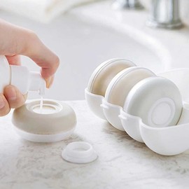 Easy travel supplies Cosmetics Body Cream Round Portion Case - Select this product / 간편 여행 준비물 화장품 바디 크림 원형 소분 케이스 - 본상품선택