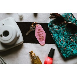 Sorority Shop Phi Sigma Sigma Vintage Motel Keychain