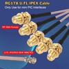 BLTIATLE RP-SMA to IPX Coax Cable 12inch 5Pack RP-SMA Female