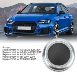 MMI Volume Adjust Control Knob, 4f0919069 Multimedia Main Menu Rotary Switch Knob Replacement for A6/S6/C6 2005‑2011, A6 Allroad 2007-2011, A8/S8 2004-2010, Q7 2007-2009, RS6 2008-2011