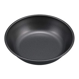 Captain Stag UH-59 Tableware, Plate, Fluorine Resin Treatment, Outer Diameter 5.9 x Height 1.3 inches (150 x 34 mm), Made in Japan, Metallic Black Coat
