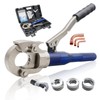Hydraulic Copper Press Tool with 1/2",3/4" and 1" Jaw Copper