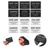 Healvian 12pcs Waterproof Soap Labels Bathroom Labels for Bottles Toiletry