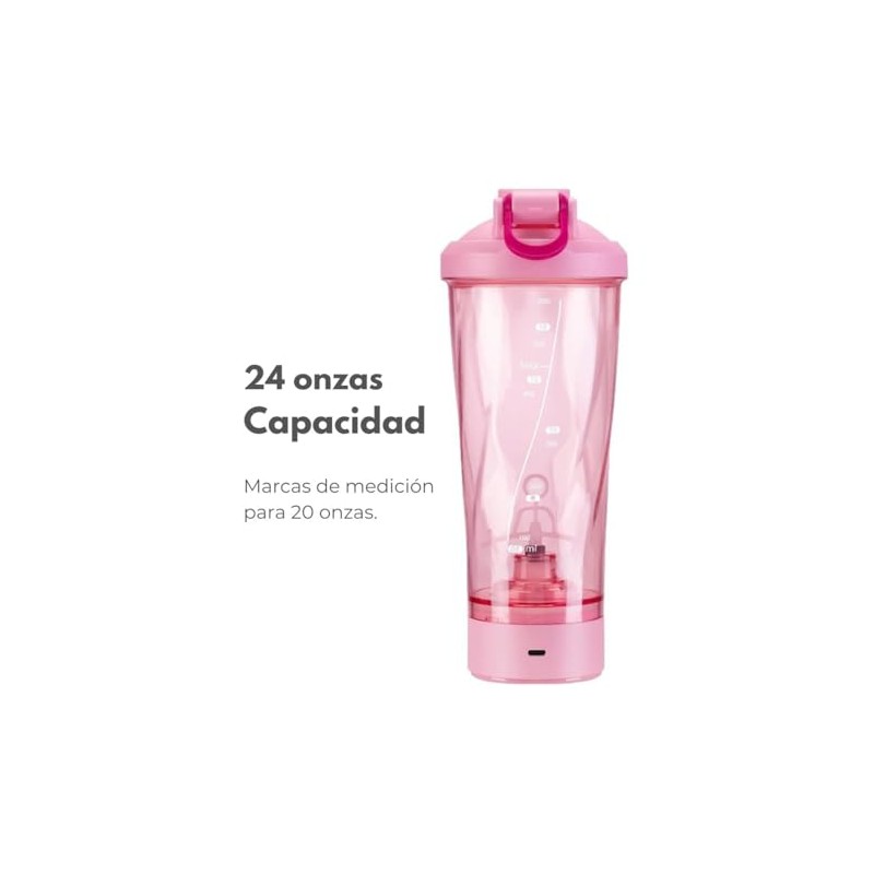 Vaso Shaker Mezclador De Proteina Electrico (Azul)