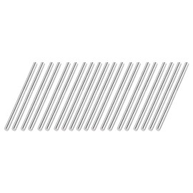 TA-VIGOR 20Pcs 3mm x 50mm Stainless Steel Round Rods, Metal Solid Round Shaft Rods Lathe Bar Stock for DIY Crafts Car Helicopter Airplane Model