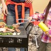 BBQ Sausage Turning Tongs Professional Long Handle Stainless Steel Kitchen
