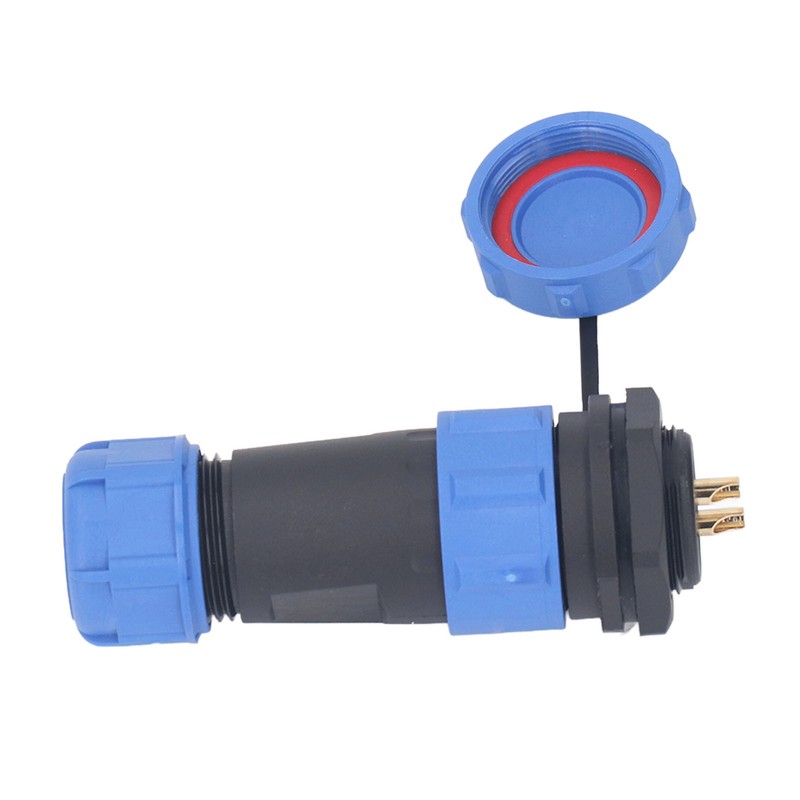 3 Pcs SP21 Aviation Connector 2 Pin IP68 Waterproof Rear