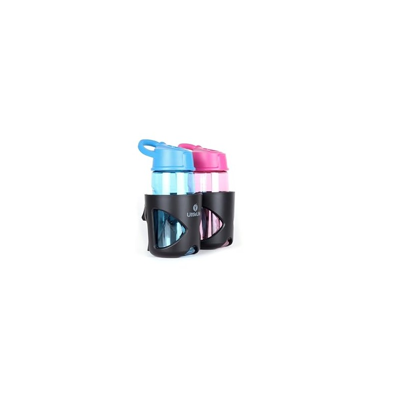 LittleLife Double Buggy And Pushchair Universal Cup Holder Adjustable Bottle