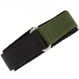 Tech Swiss Watch Band Nylon One Piece Wrap Sport Strap Military Adjustable Velcro 18 millimeter