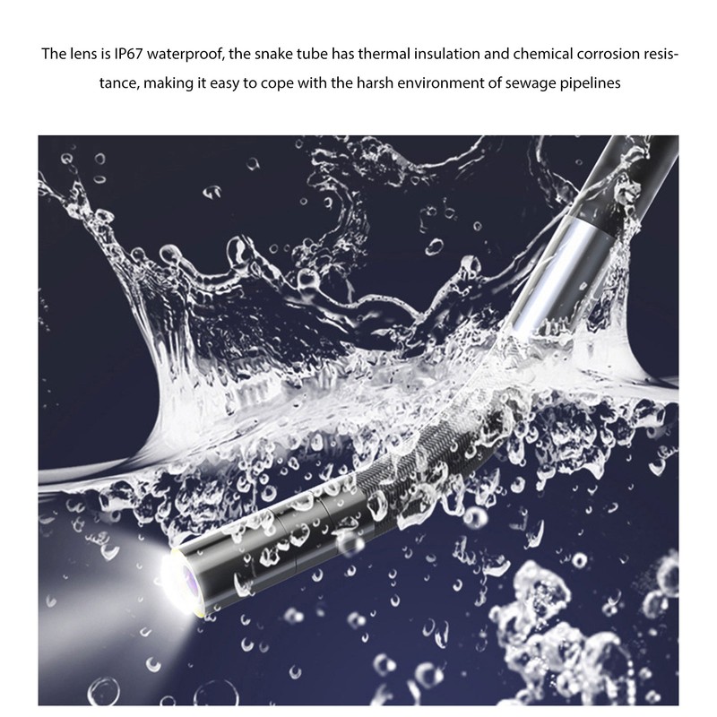 USB Endoscope 2MP HD IP67 Waterproof Pipe Inpsection Camera with